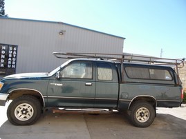 1995 TOYOTA T100 SR5 GREEN EXTRA CAB 3.4L AT 4WD Z18145